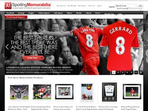 A1 Sporting Memorabilia website