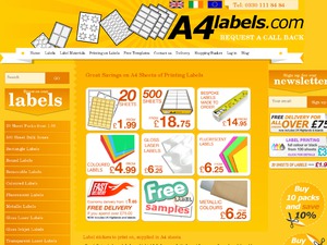 A4Labels website