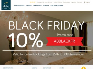Abba Hotels website