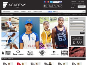 Academy Menswear website