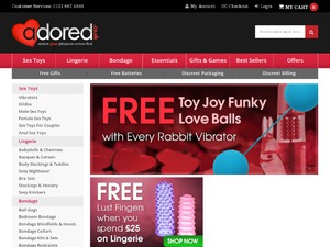 Adored.co.uk website