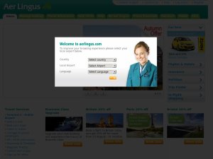 Aer Lingus website
