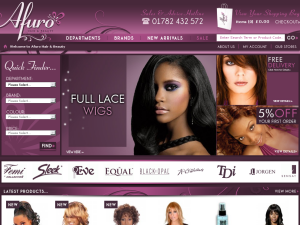 Afuro Hair and Beauty website