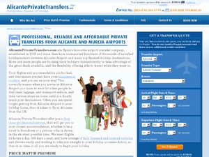 Alicante Private Transfers website