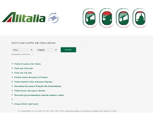 Alitalia website