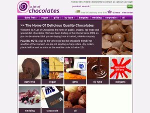 A Lot of Chocolates website