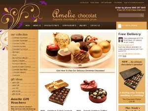 Amelie Chocolat website