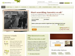 Ancestry.co.uk website