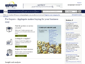 Applegate Marketplace website