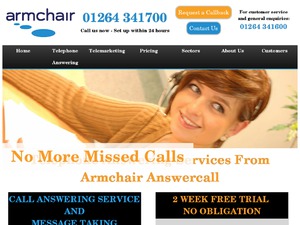 Armchair Answercall website