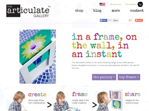 The Articulate Gallery website