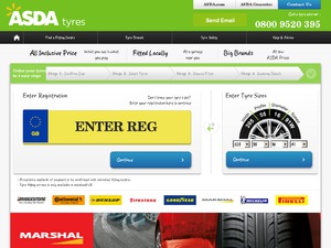 Asda Tyres website