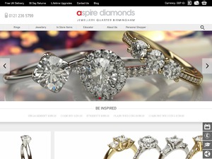 Aspire Diamonds website