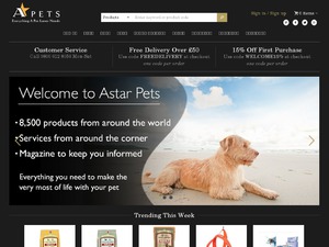 Astar Pets website
