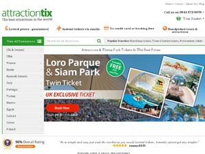 Attractiontix website