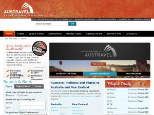 Austravel website