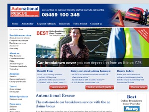 Autonational - Breakdown Cover website