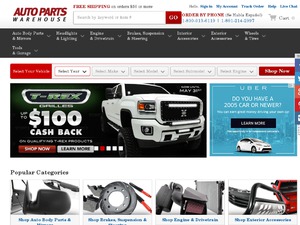 Auto Parts Warehouse website
