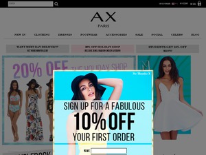 AX Paris website