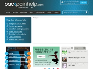 Back Pain Help website