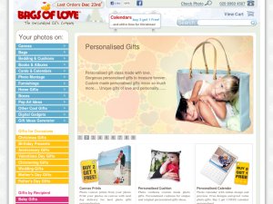Bags Of Love website