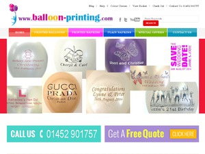 Balloon Printing website