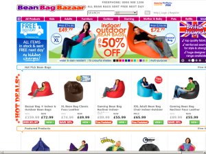 Bean Bag Bazaar website