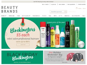 Beauty Brands website