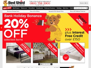 Bed Shed website