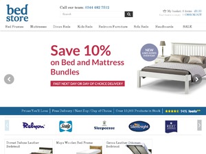 Bed Store website