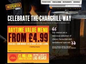 Beefeater website