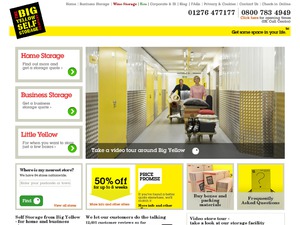 Big Yellow website