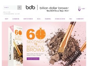 Billion Dollar Brows website