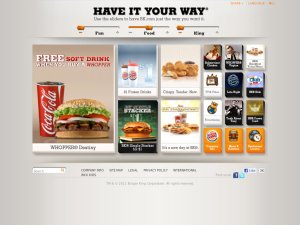 Burger King website