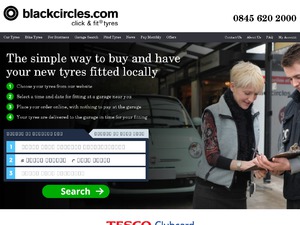Black Circles Tyres website