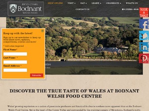 Bodnant Welsh Food Centre website