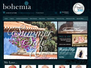 Bohemia Design website