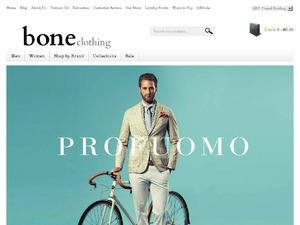 Bone Clothing website