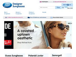 Boots Designer Sunglasses website
