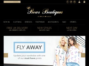 Bows Boutiques website