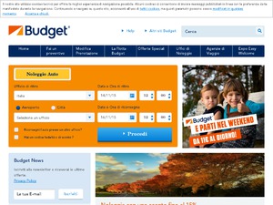 Budget Rent-a-Car Continental Europe website