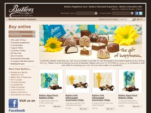 Butlers Chocolates website