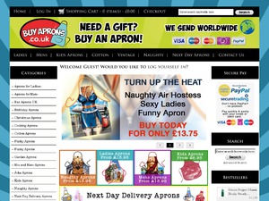 Buy Aprons website