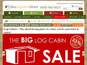 Buy Log Cabins Direct website