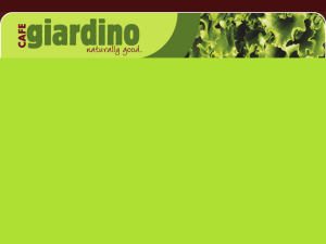 Cafe Giardino website