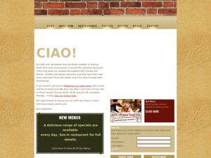 Caffe Uno website