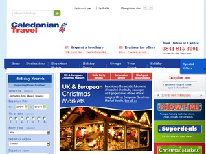Caledonian Travel website