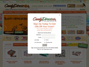Candy Direct website
