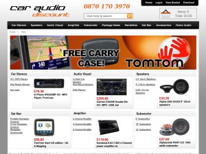 Car Audio Discount website