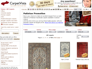 Carpetvista website